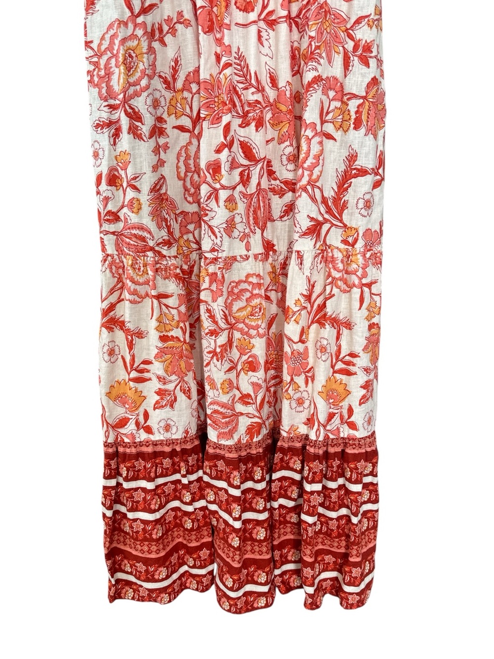 Rachel Zoe Floral Print Linen Maxi Dress - Picture 5 of 11